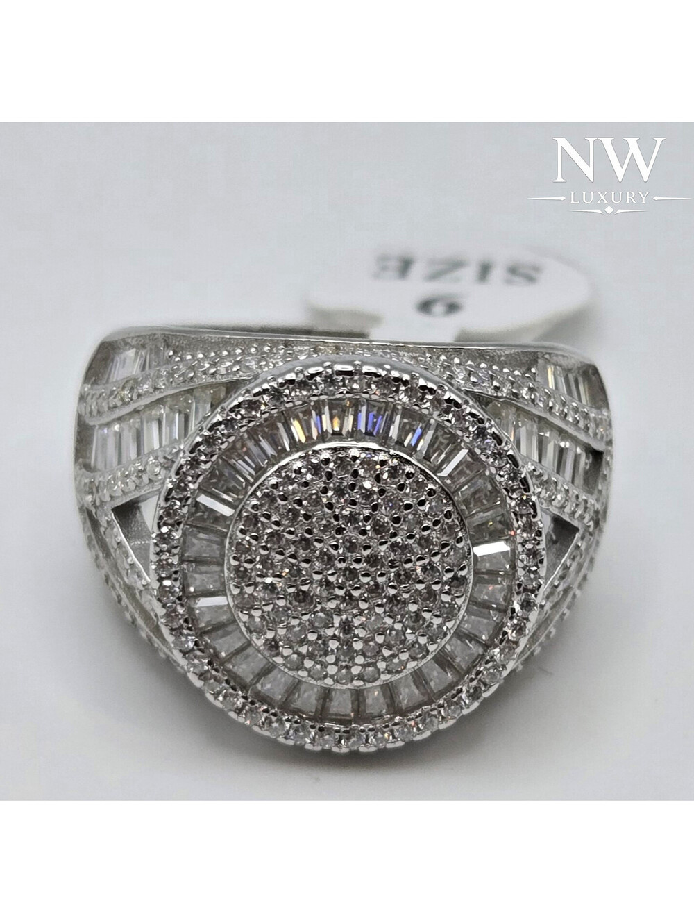 MOISSANITE 4ctw VVS1 D Baguette RING, Solid 925 Silver Ring, NEW Icey Hiphop